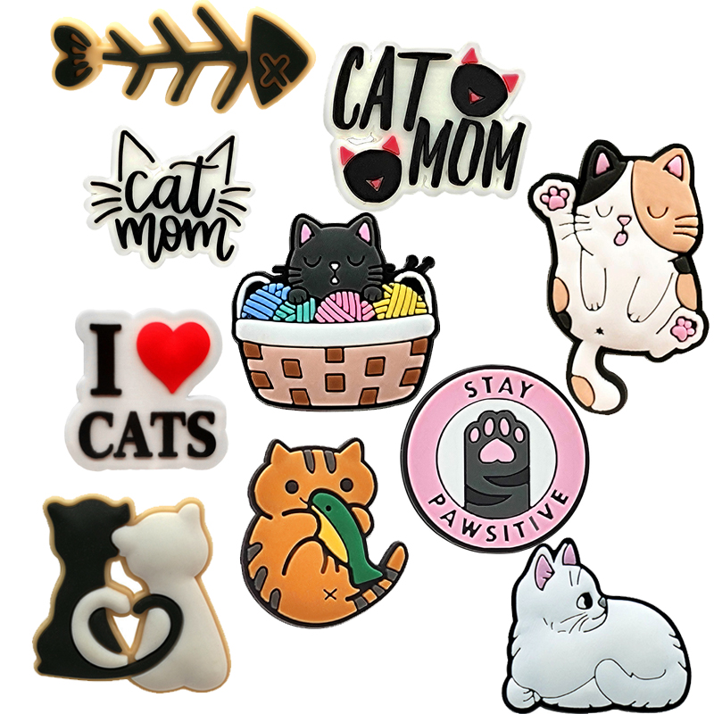 Women'S Accessories For Crocs - Cute Animals Cat Shoe Charms for