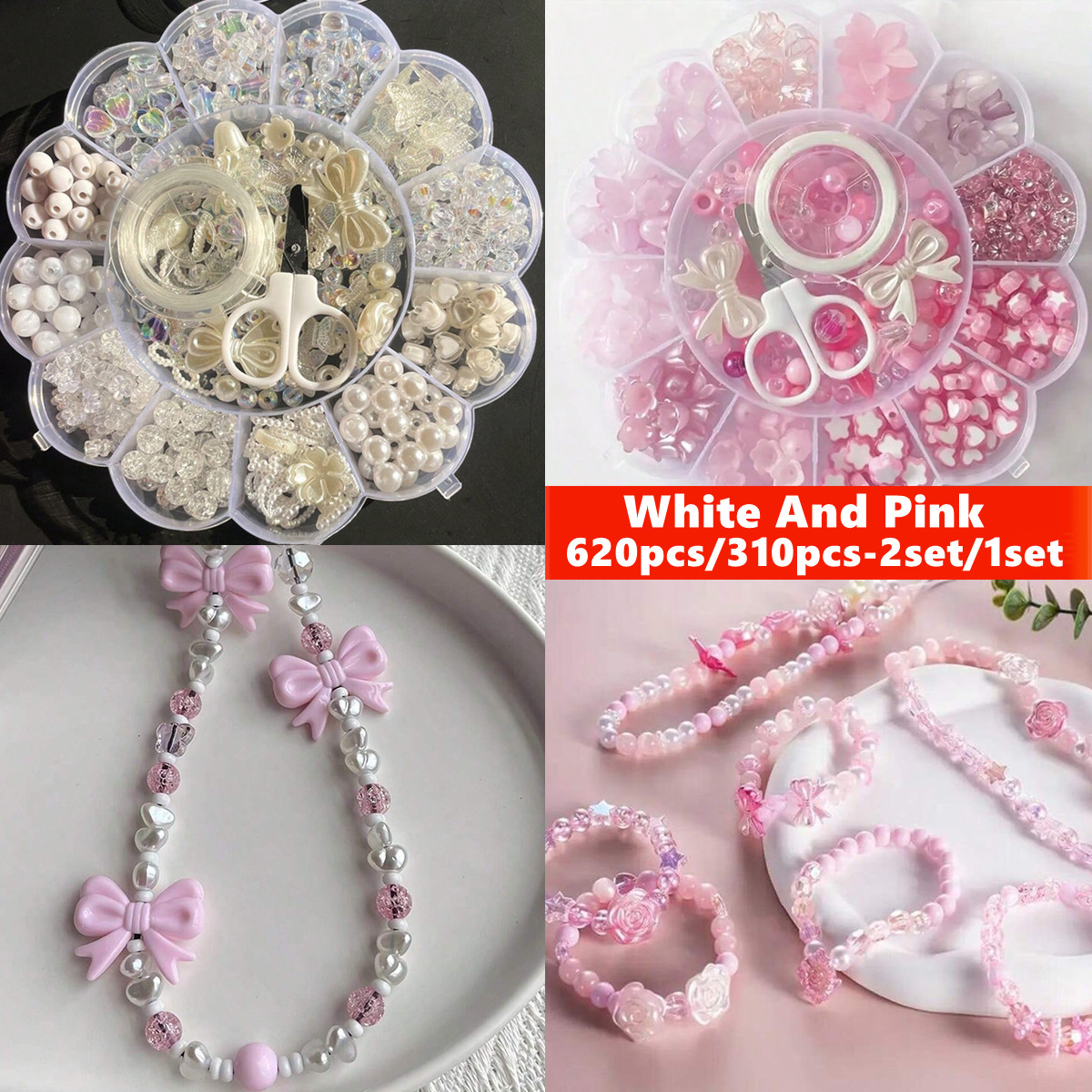 Women Accessories Gift Box - 2Set/1Set 13 Grids Acrylic Flower Boxed