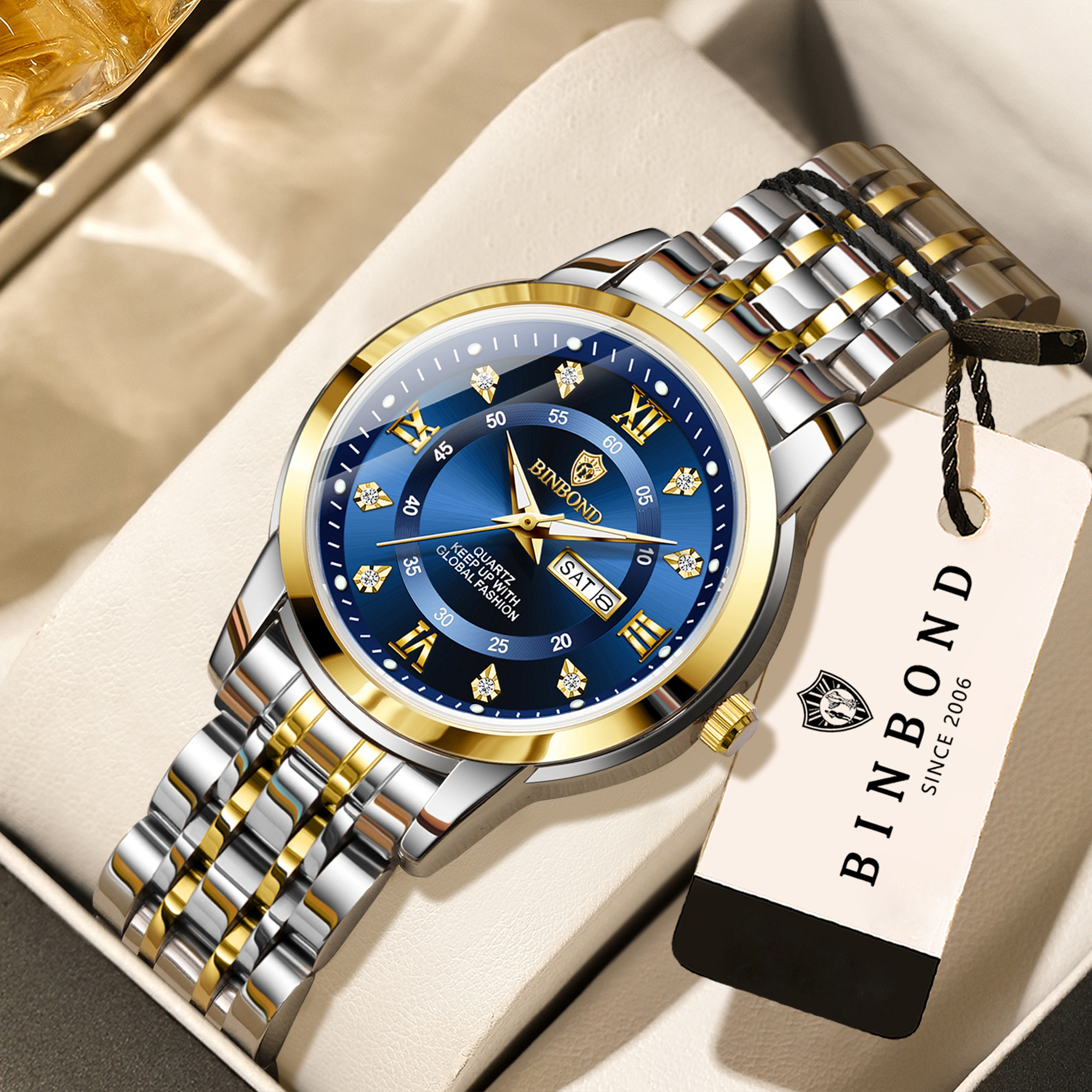 Women Accessories Display - BINBOND fashion light luxury quartz watches