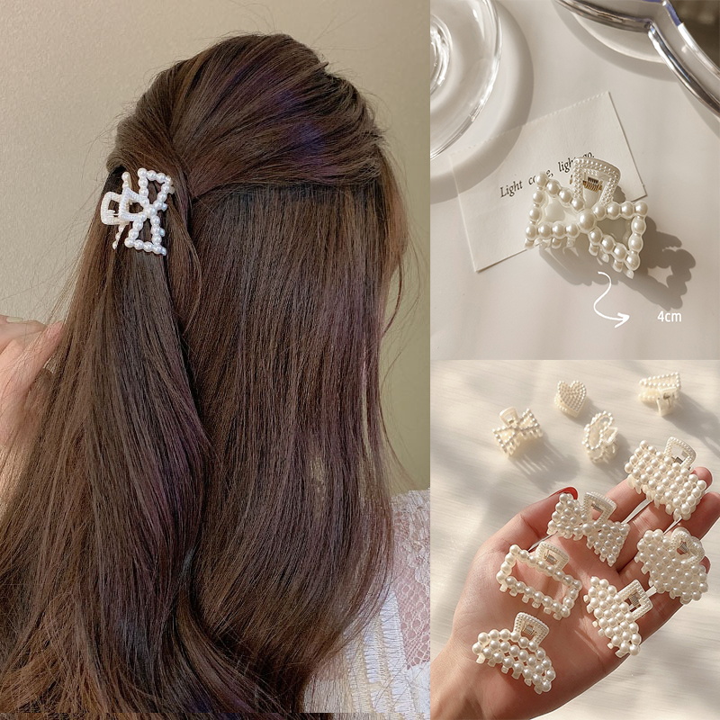 Hair Claw Clip Set - 2026 New Women Elegant Pearl Hair