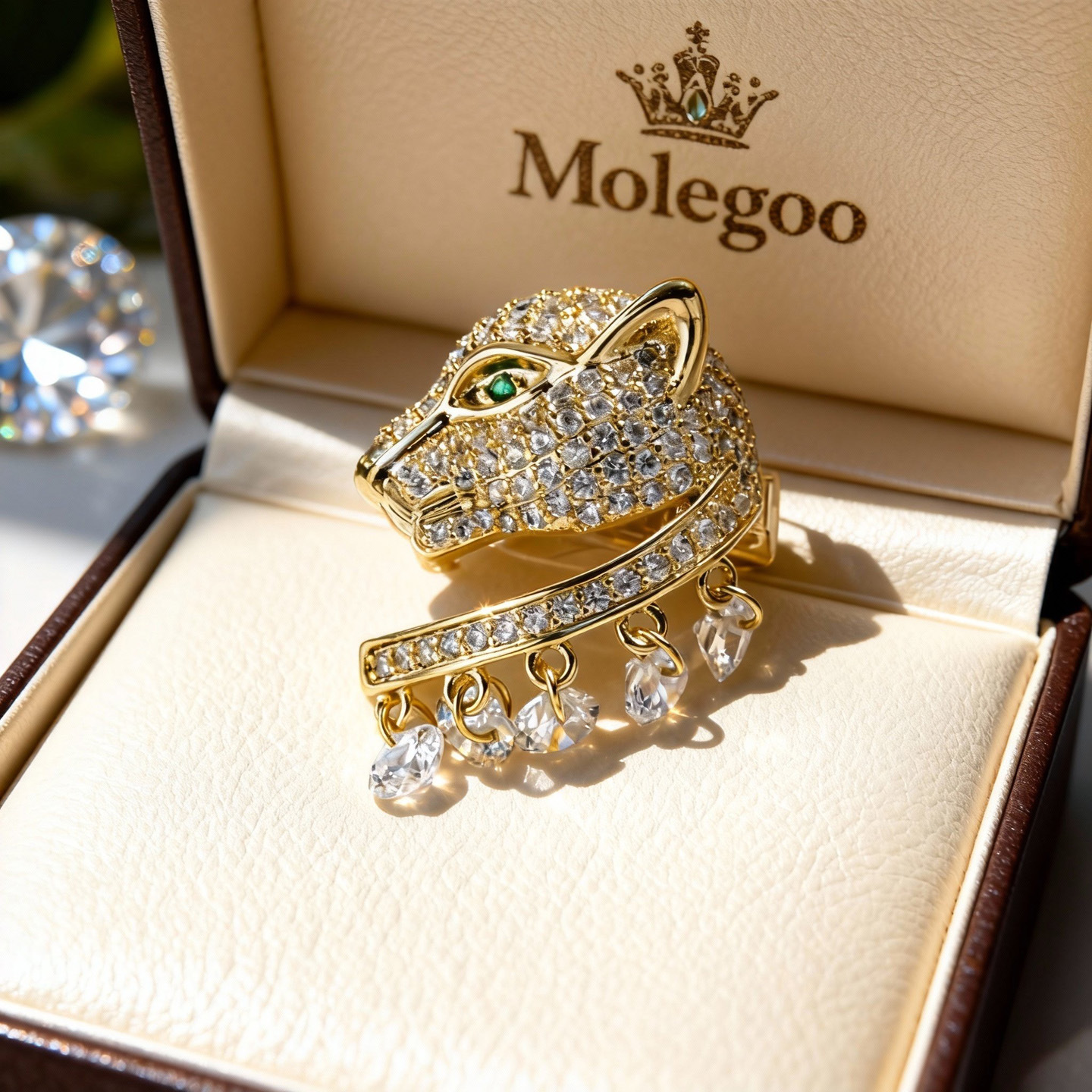 Brooch Pin Gold - High-end Fashion Accessory Brooch Zircon Men's