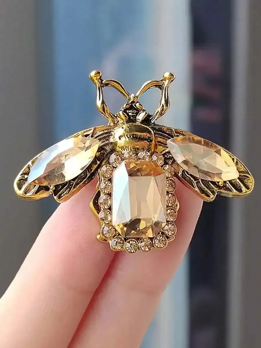 Brooch Pin Gold - 1pc Vintage Baroque Bee Brooch -