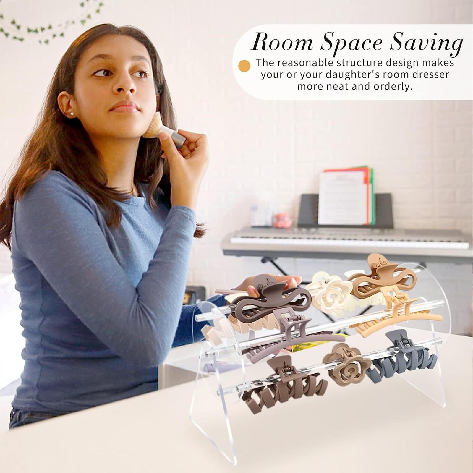 1 Set Acrylic Claw Clip Organi - Hair Claw Clip Set บทวิจารณ์และราคา