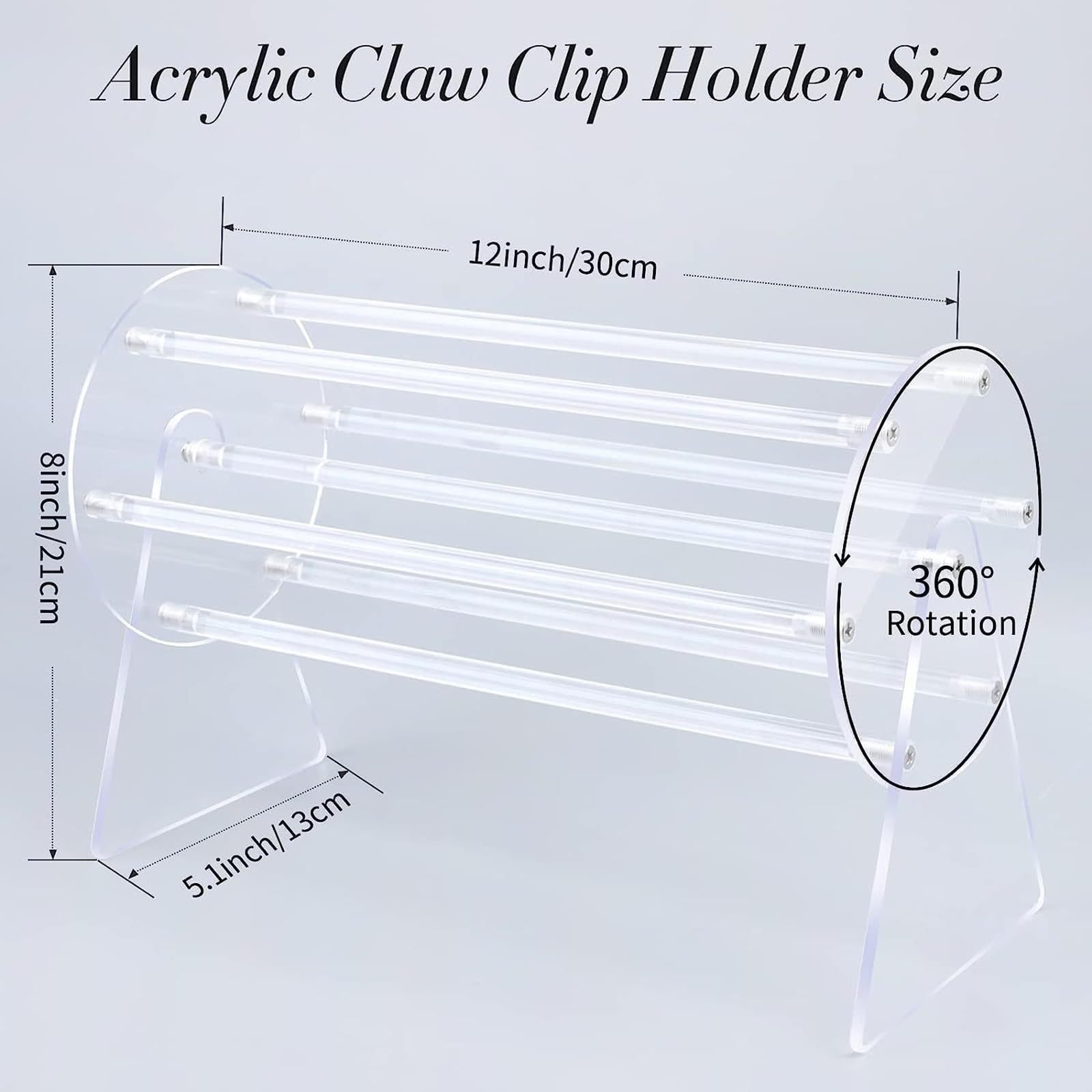 1 Set Acrylic Claw Clip Organi - Hair Claw Clip Set บทวิจารณ์และราคา