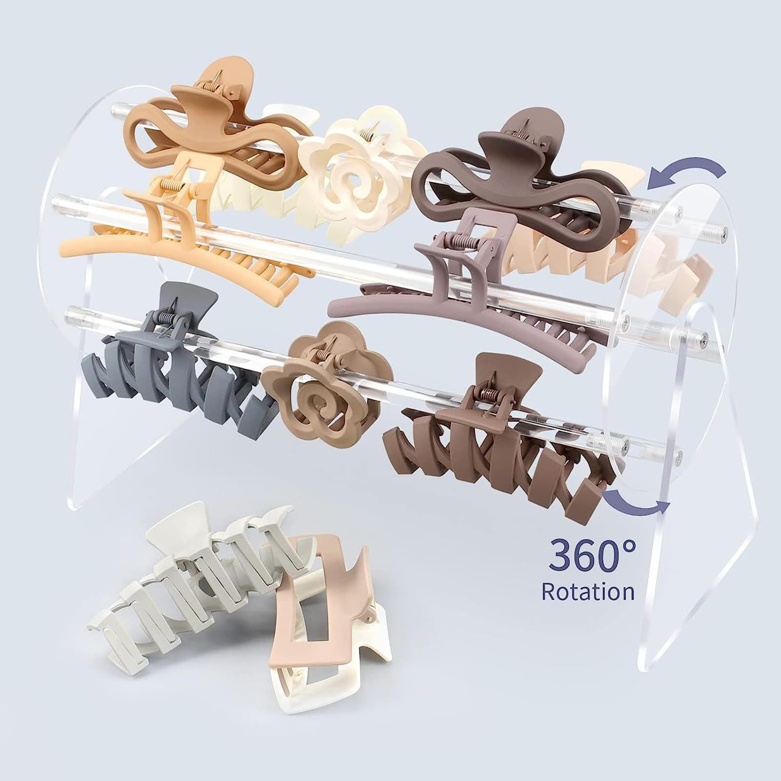 1 Set Acrylic Claw Clip Organi - Hair Claw Clip Set บทวิจารณ์และราคา