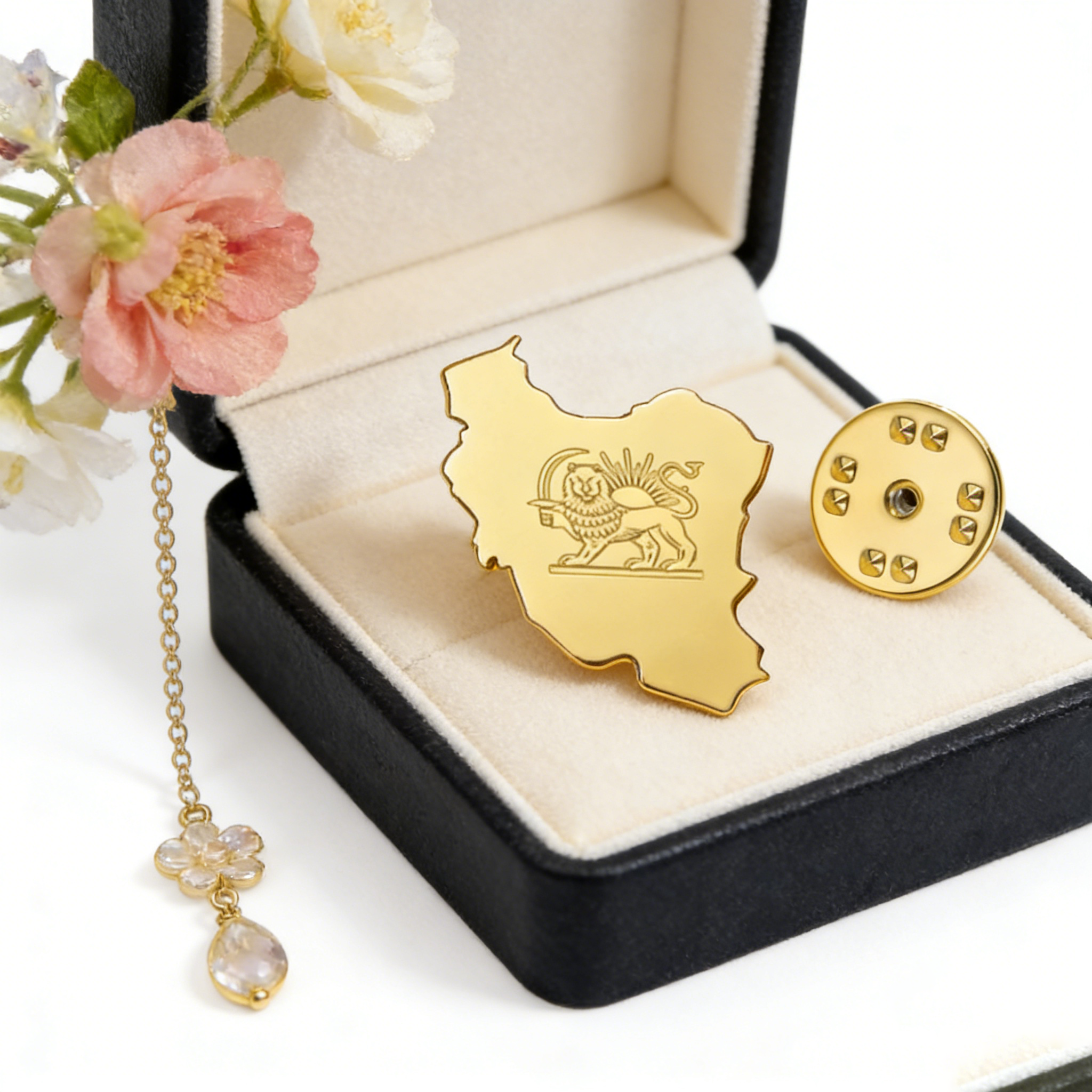 Lucktune Iran Pin Brooch Stain - Brooch Pin Gold บทวิจารณ์และราคา