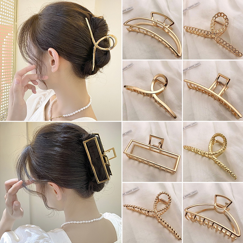 Fashion Metal Hair Claw For Wo - Hair Claw Clip Set บทวิจารณ์และราคา