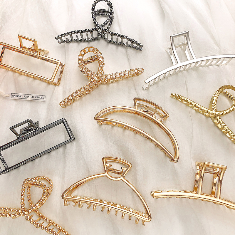 Fashion Metal Hair Claw For Wo - Hair Claw Clip Set บทวิจารณ์และราคา