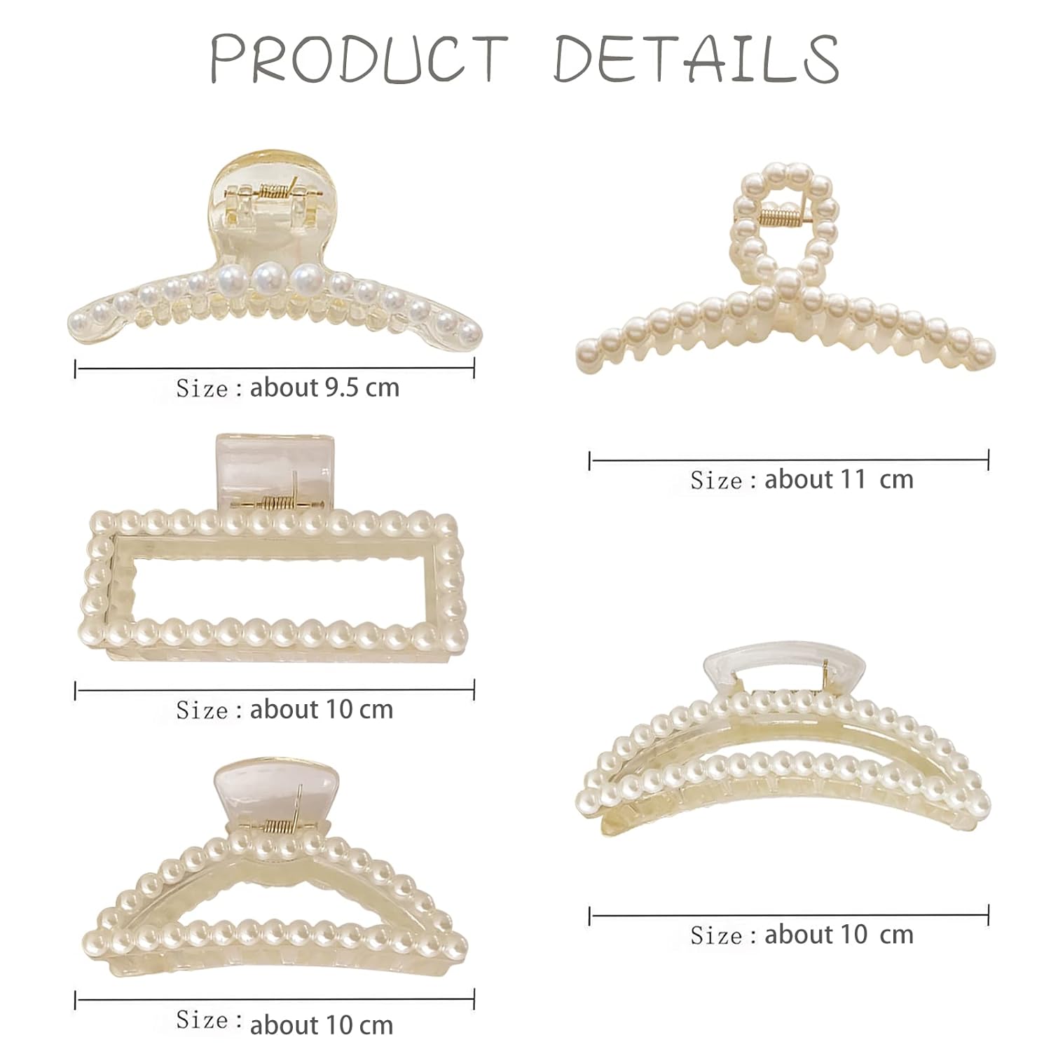 Elegant Imitation Pearl Hair C - Women Accessories Online บทวิจารณ์และราคา