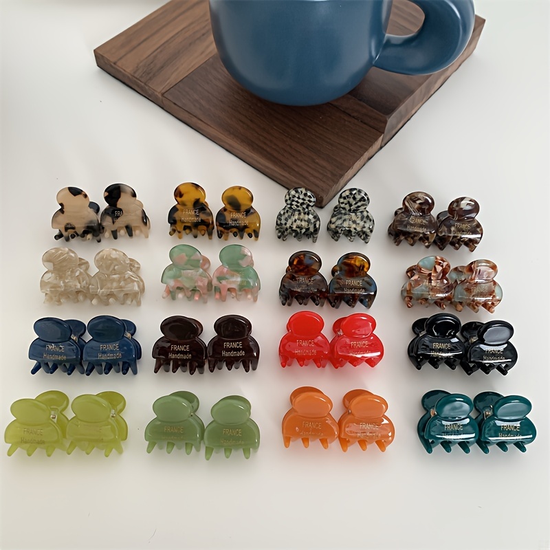 2pcs/set Mini Acetate Hair Cla - Hair Claw Clip Set บทวิจารณ์และราคา