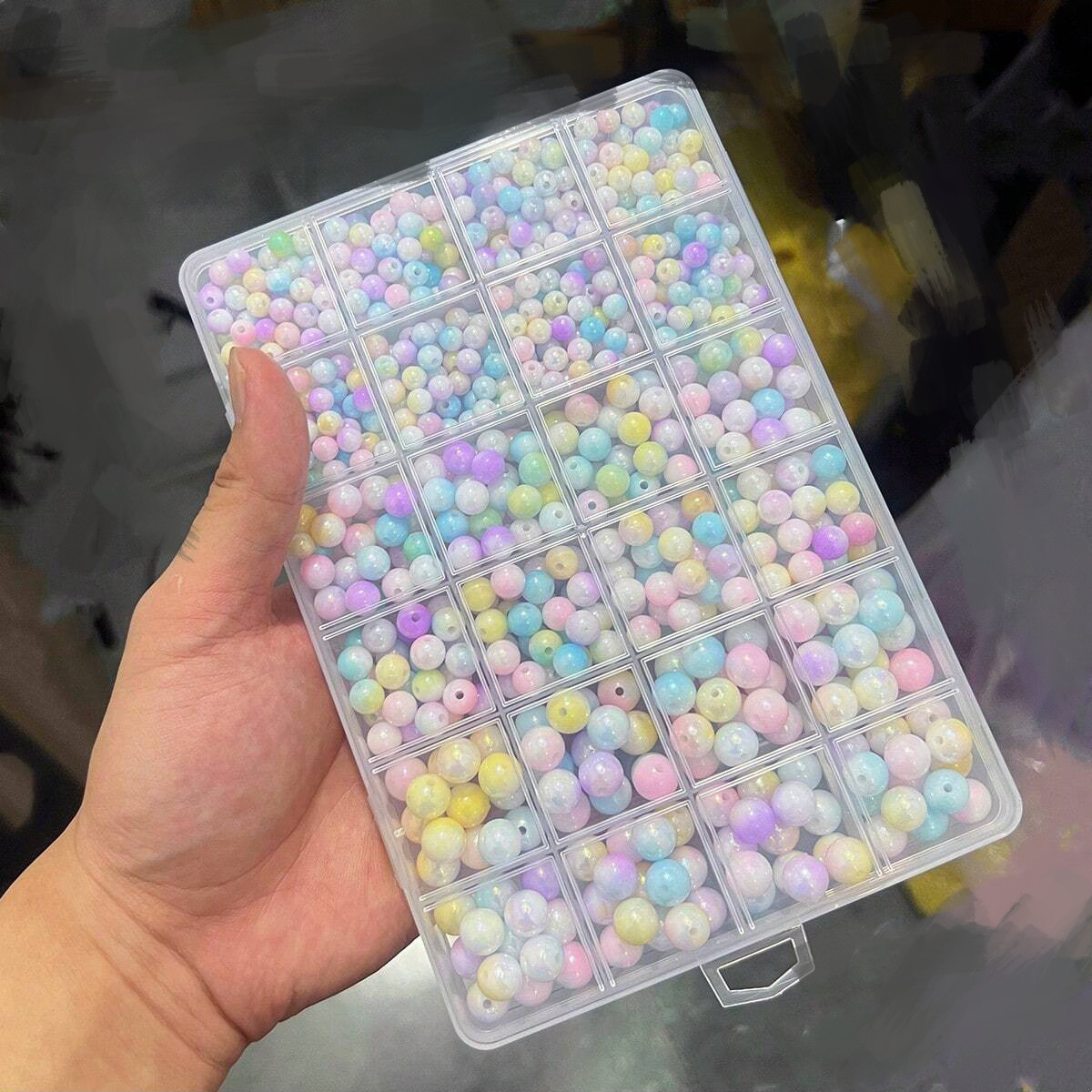 800pcs/24 grid set box 6mm/8mm - Women Accessories Bracelet บทวิจารณ์และราคา