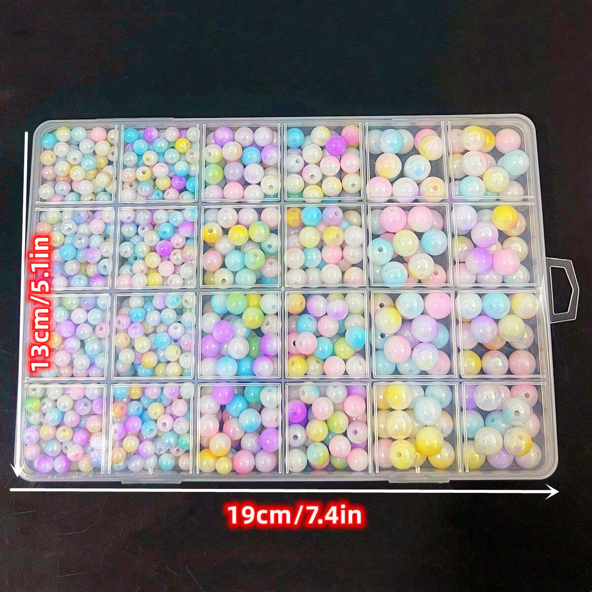 800pcs/24 grid set box 6mm/8mm - Women Accessories Bracelet บทวิจารณ์และราคา