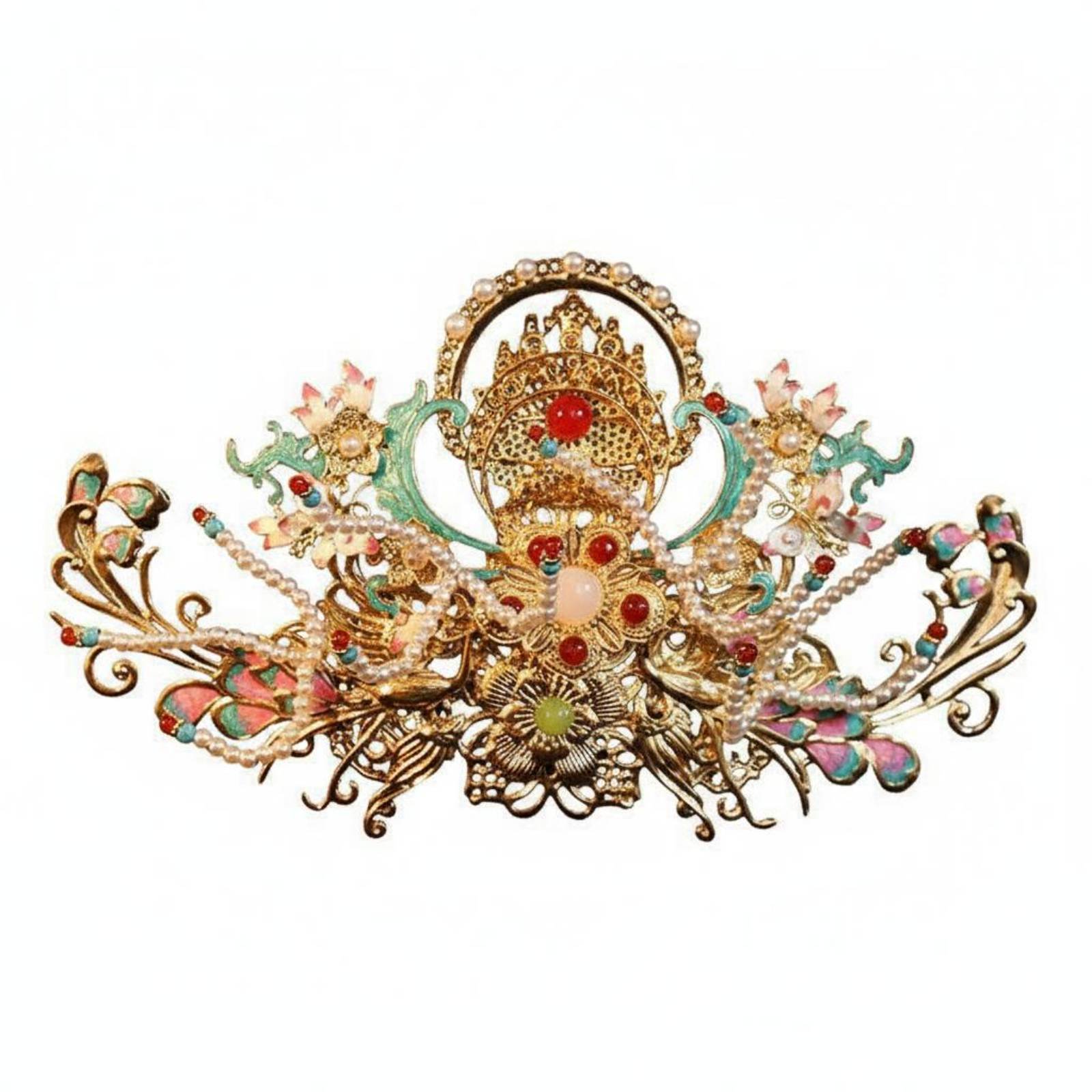 Traditional Chinese Hair Crown - Women'S Accessories Designer บทวิจารณ์และราคา