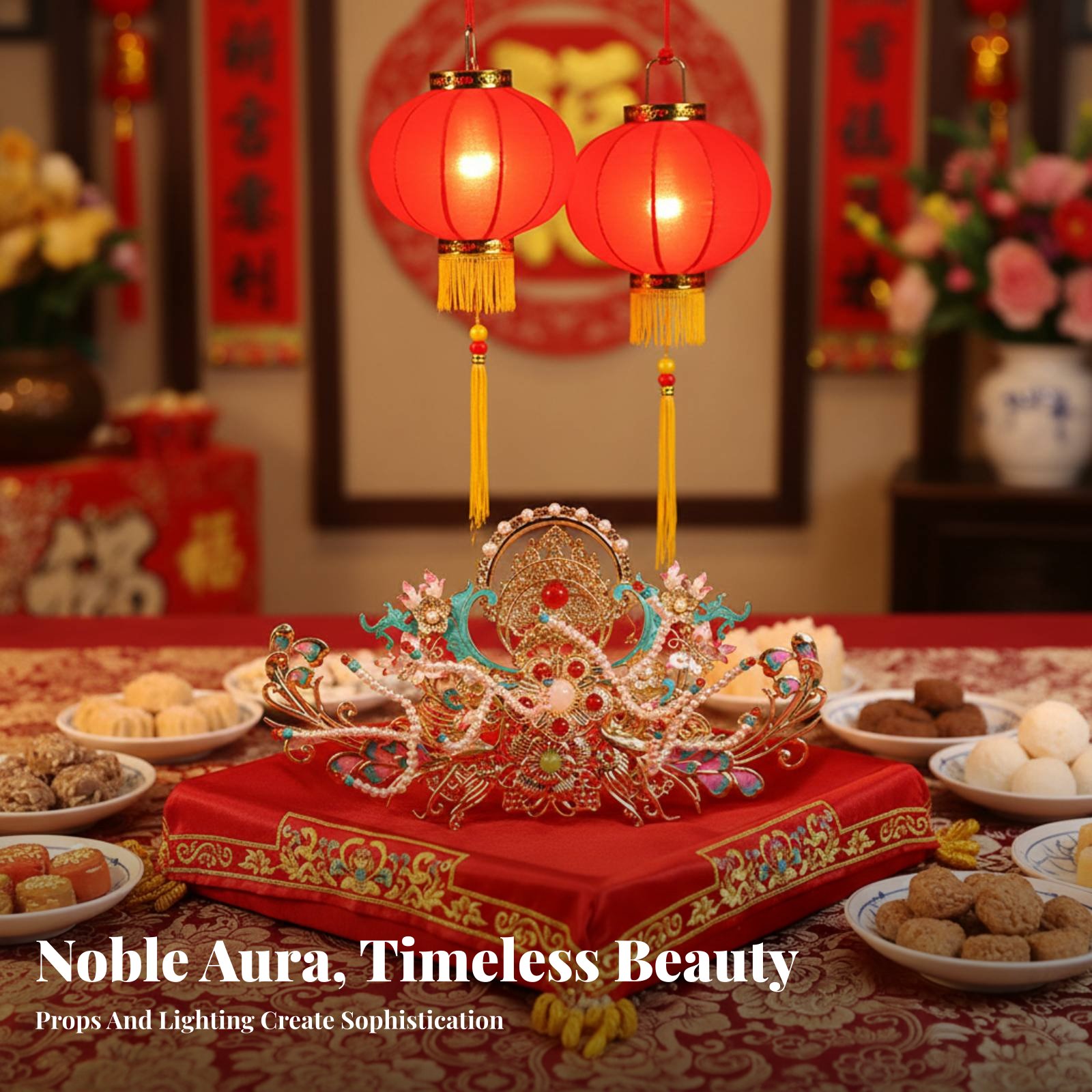 Traditional Chinese Hair Crown - Women'S Accessories Designer บทวิจารณ์และราคา