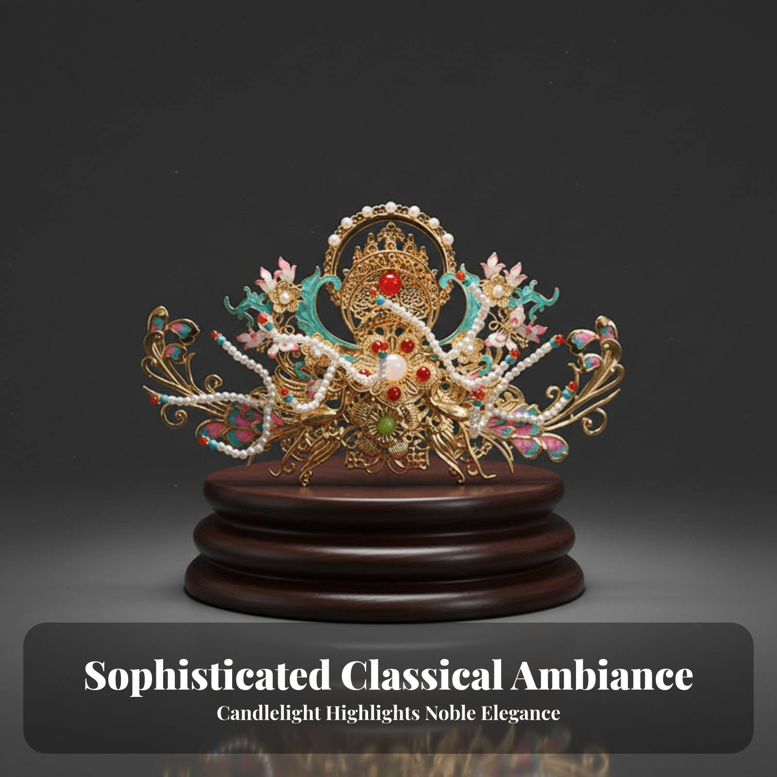 Traditional Chinese Hair Crown - Women'S Accessories Designer บทวิจารณ์และราคา