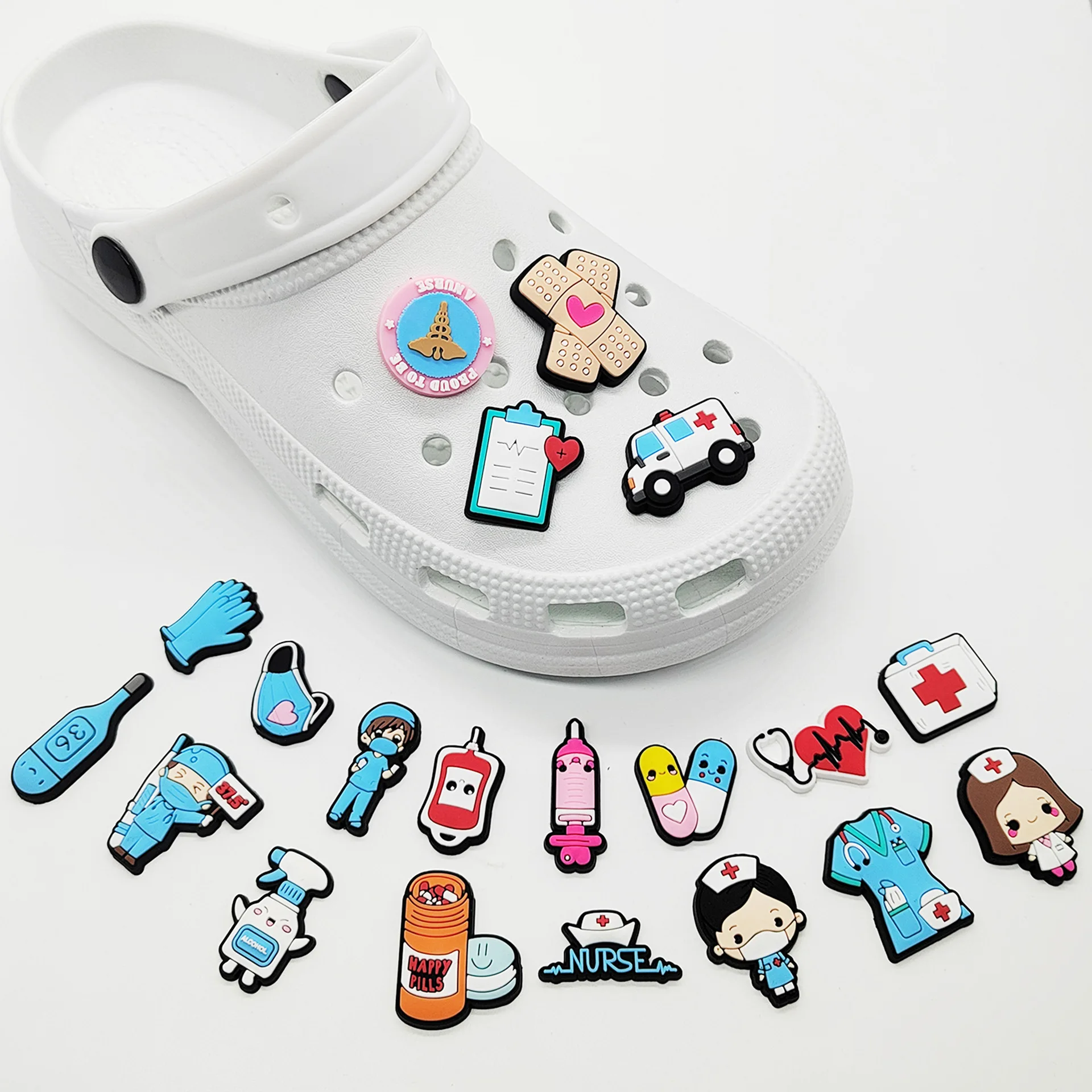 New 1pcs PVC Shoe Charms for C - Women'S Accessories For Crocs บทวิจารณ์และราคา