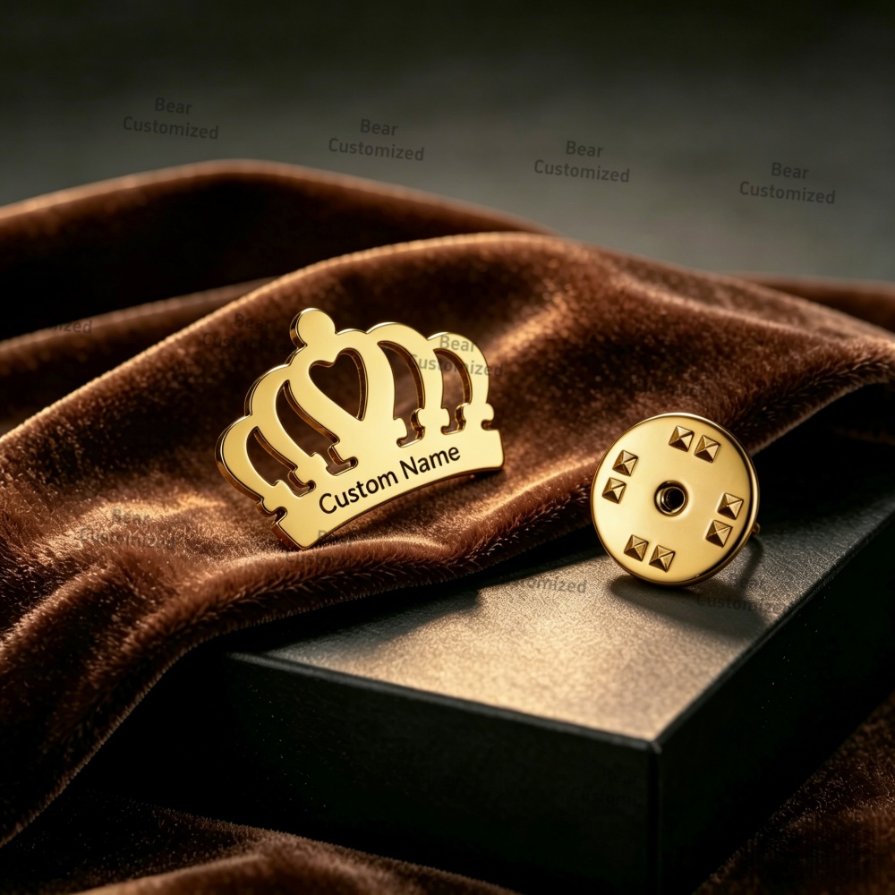 Custom Engraved Name Personali - Brooch Pin Gold บทวิจารณ์และราคา