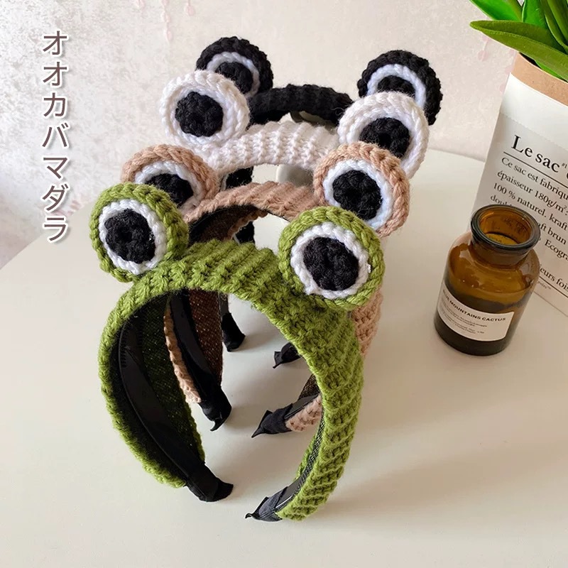 Big Eyes Knit Frog Headband Wa - Women Accessories Online บทวิจารณ์และราคา