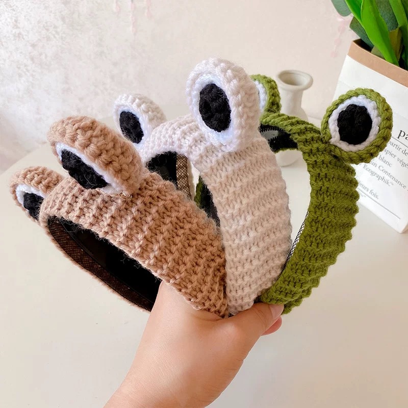 Big Eyes Knit Frog Headband Wa - Women Accessories Online บทวิจารณ์และราคา