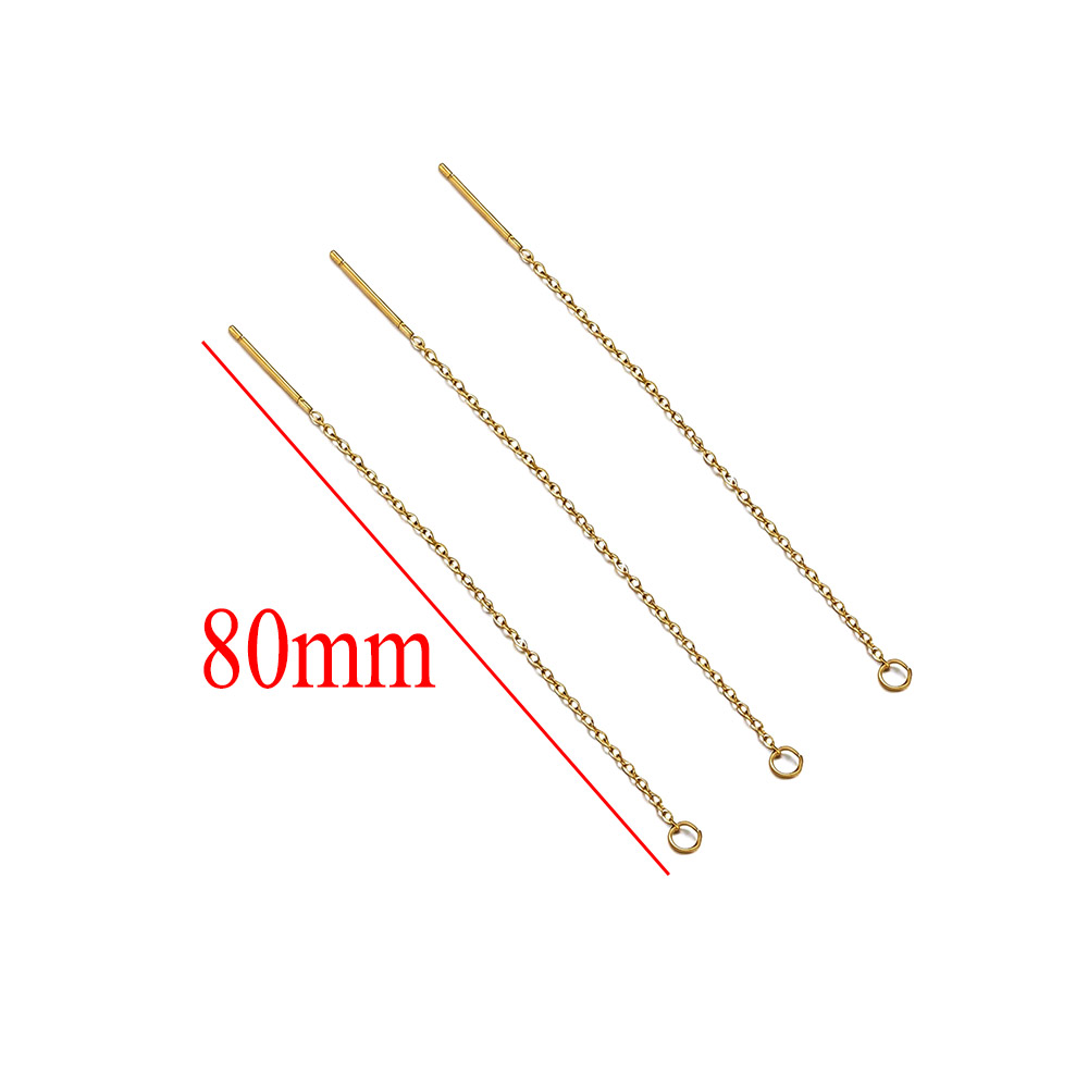 10pcs Stainless Steel Long Ear - Women Accessories Chain บทวิจารณ์และราคา