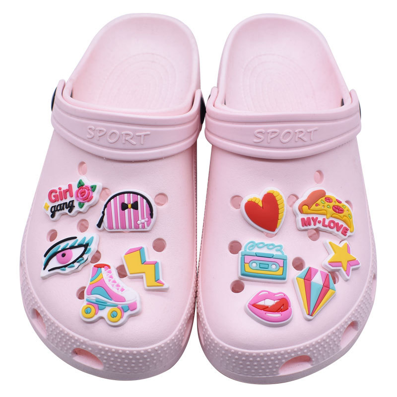 Hot Sales 1Pcs Cute Makeup Sho - Women'S Accessories For Crocs บทวิจารณ์และราคา