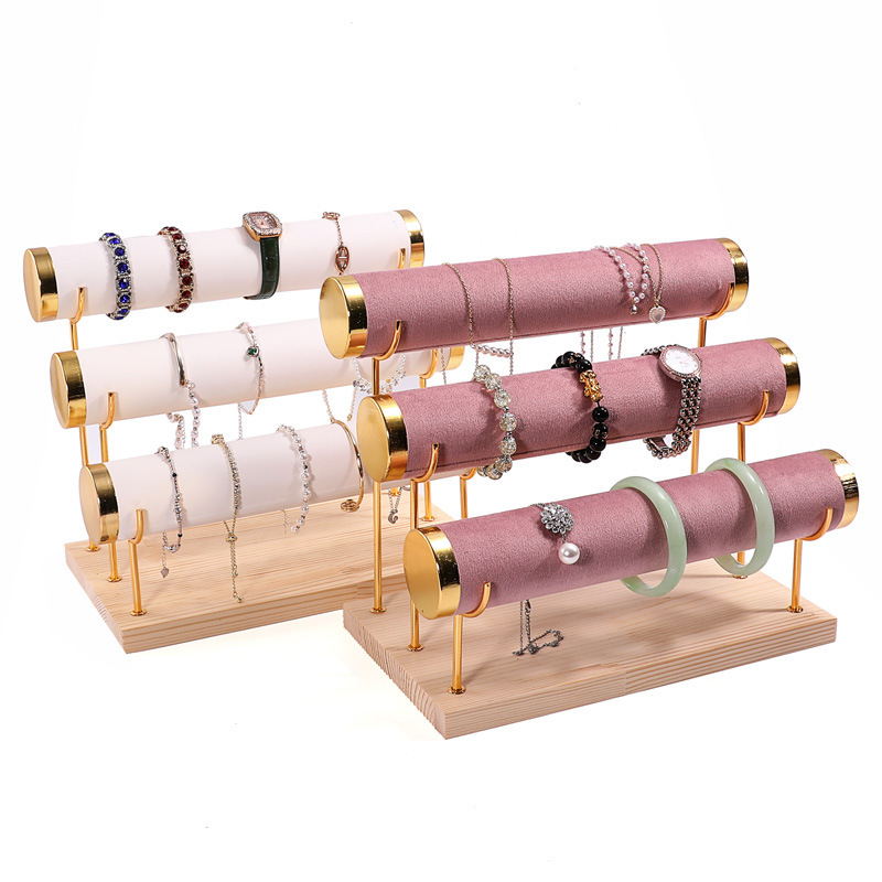 1/3-Layer Jewelry Rack Wooden  - Women Accessories Display บทวิจารณ์และราคา