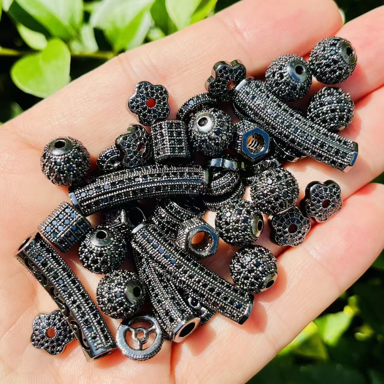 45Pcs/lot Zirconia Pave Copper - Women Accessories Bracelet บทวิจารณ์และราคา