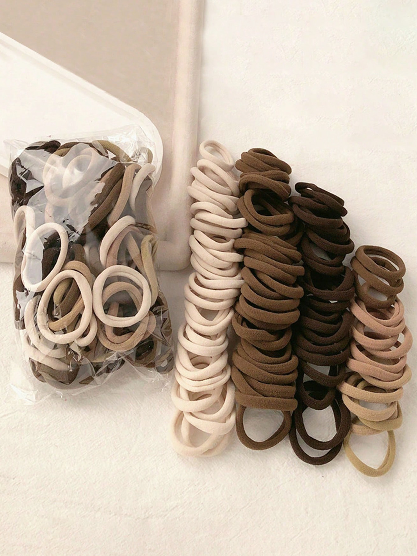 50pcs Khaki Nude Invisible Hai - Women Accessories Gift Box บทวิจารณ์และราคา