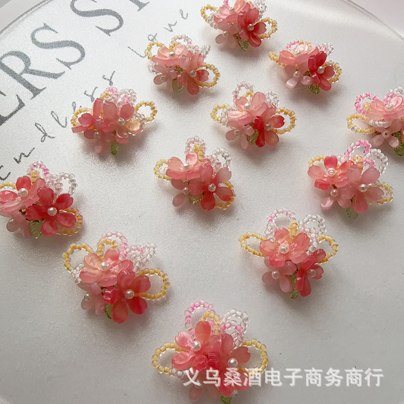 Upgraded 3D Beaded Begonia Flo - Women'S Accessories For Crocs บทวิจารณ์และราคา