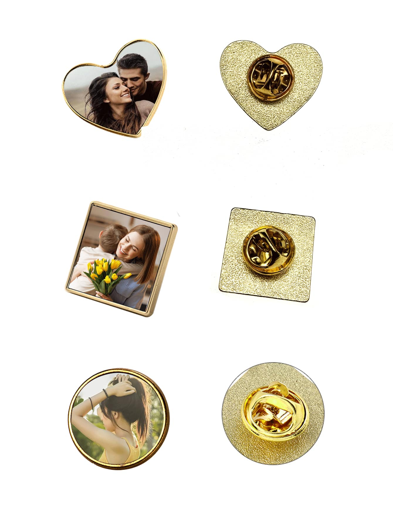 Custom Gold/Silver Metal Brooc - Brooch Pin Gold บทวิจารณ์และราคา
