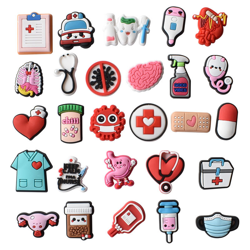 Nursing Shoe Charms for Crocs  - Women'S Accessories For Crocs บทวิจารณ์และราคา