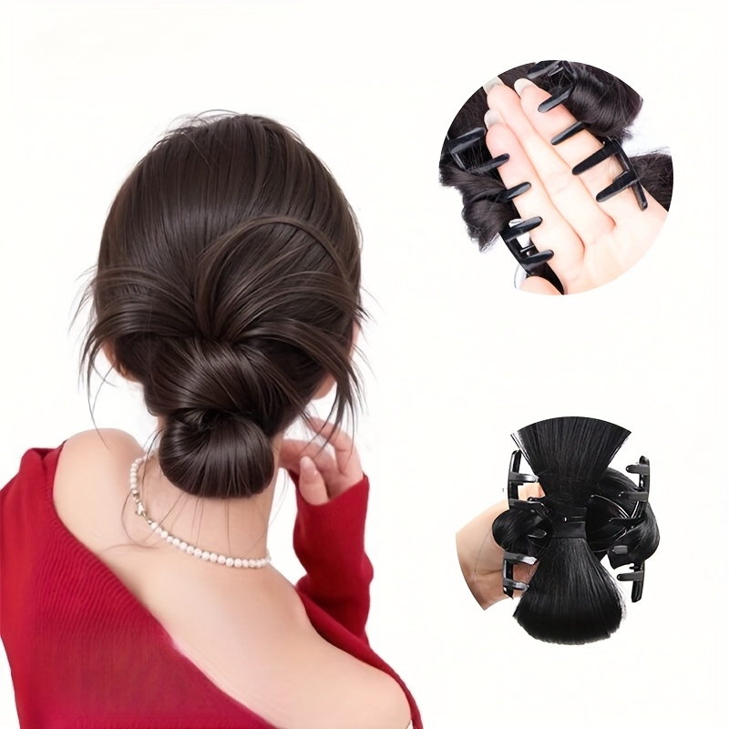 Low Synthetic Bun Ponytail Hai - Hair Claw Clip Set บทวิจารณ์และราคา