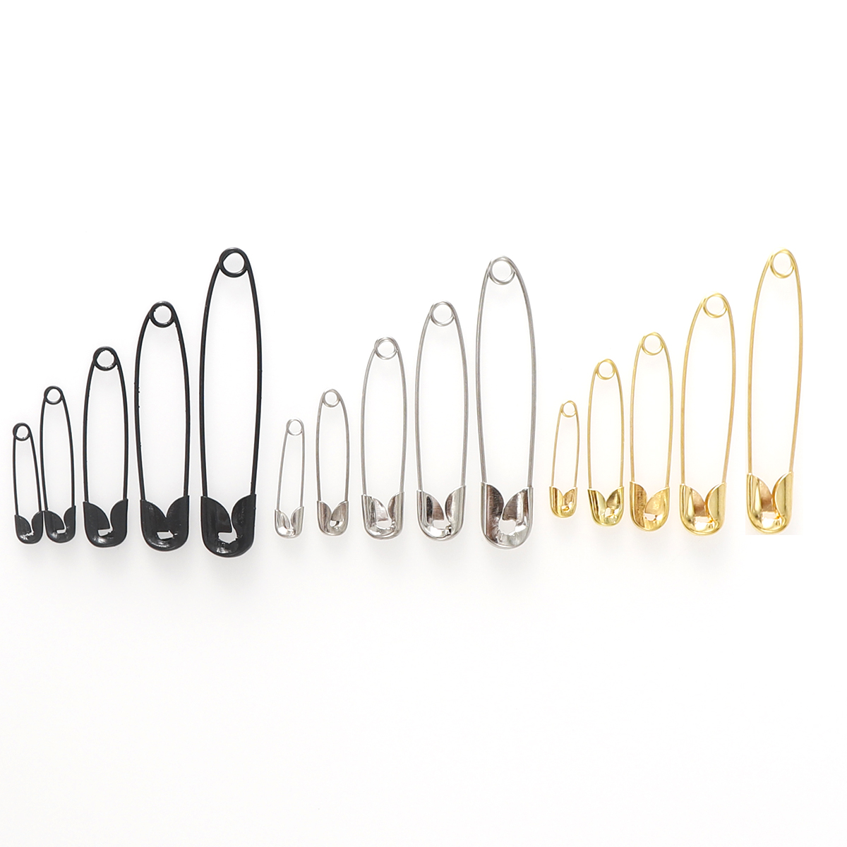 100pcs 22/28/38/45/54mm Silver - Brooch Pin Gold บทวิจารณ์และราคา
