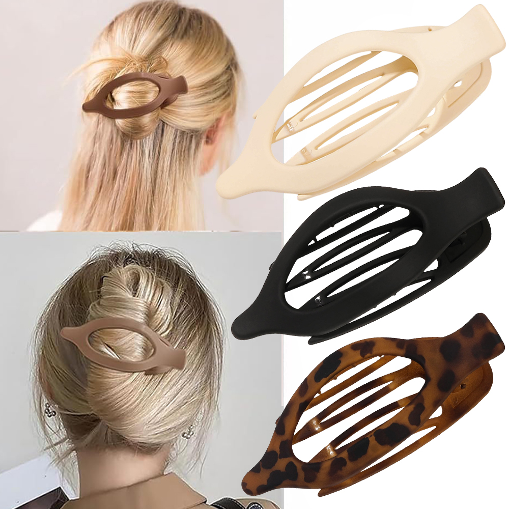 Matte Hair Claw Clip Barrette  - Hair Claw Clip Set บทวิจารณ์และราคา