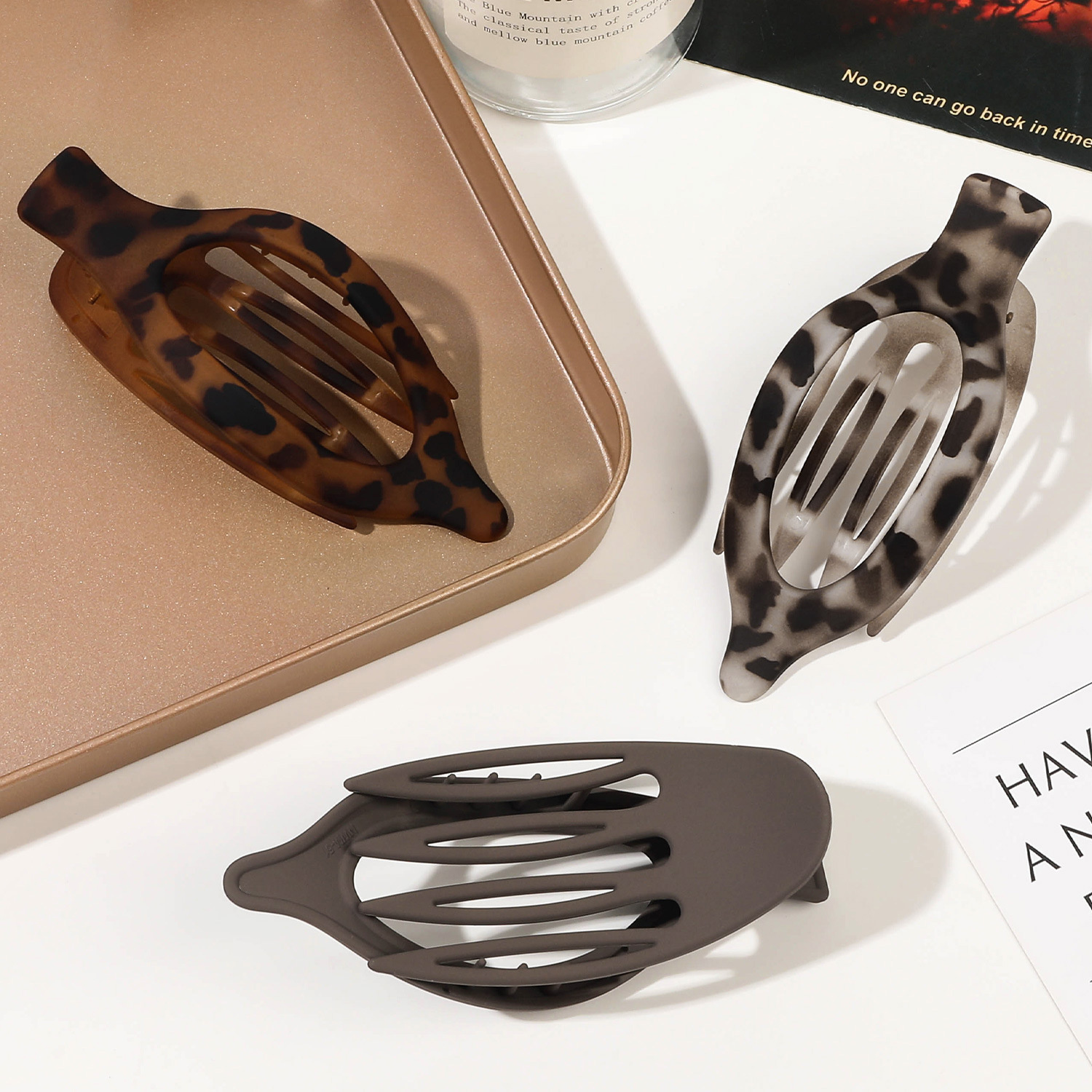Matte Hair Claw Clip Barrette  - Hair Claw Clip Set บทวิจารณ์และราคา