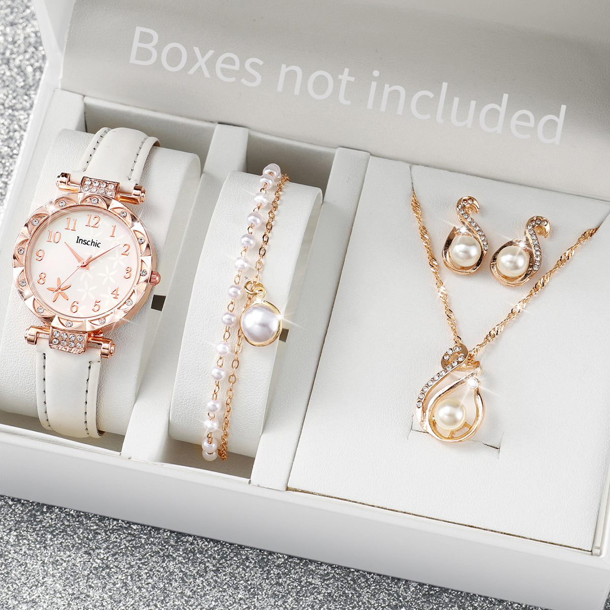 5/6PCS Fashion Rhinestone Wome - Women Accessories Gift Box บทวิจารณ์และราคา