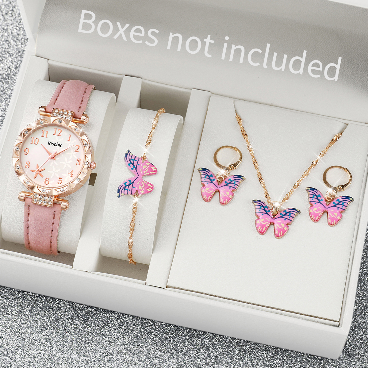 5/6PCS Fashion Rhinestone Wome - Women Accessories Gift Box บทวิจารณ์และราคา