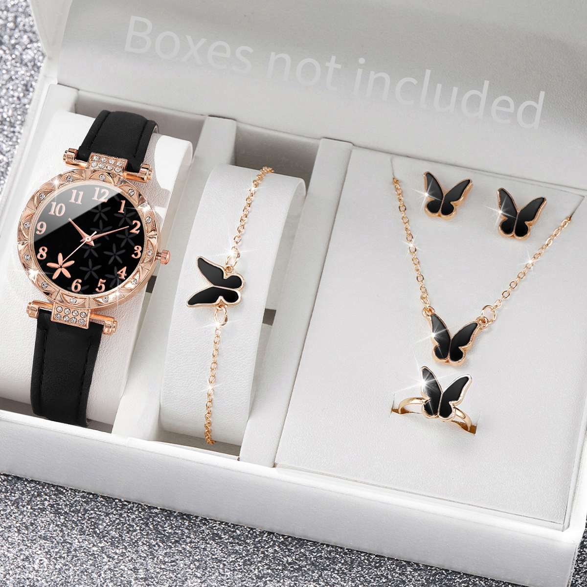 5/6PCS Fashion Rhinestone Wome - Women Accessories Gift Box บทวิจารณ์และราคา