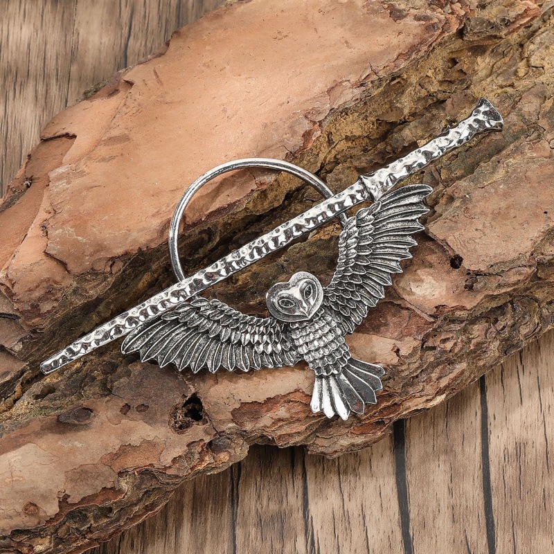 Niche Design Retro Gothic Owl  - Women'S Accessories Designer บทวิจารณ์และราคา