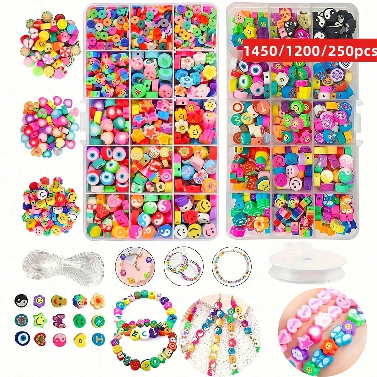 1450/1200/250pcs Polymer Clay  - Women Accessories Gift Box บทวิจารณ์และราคา