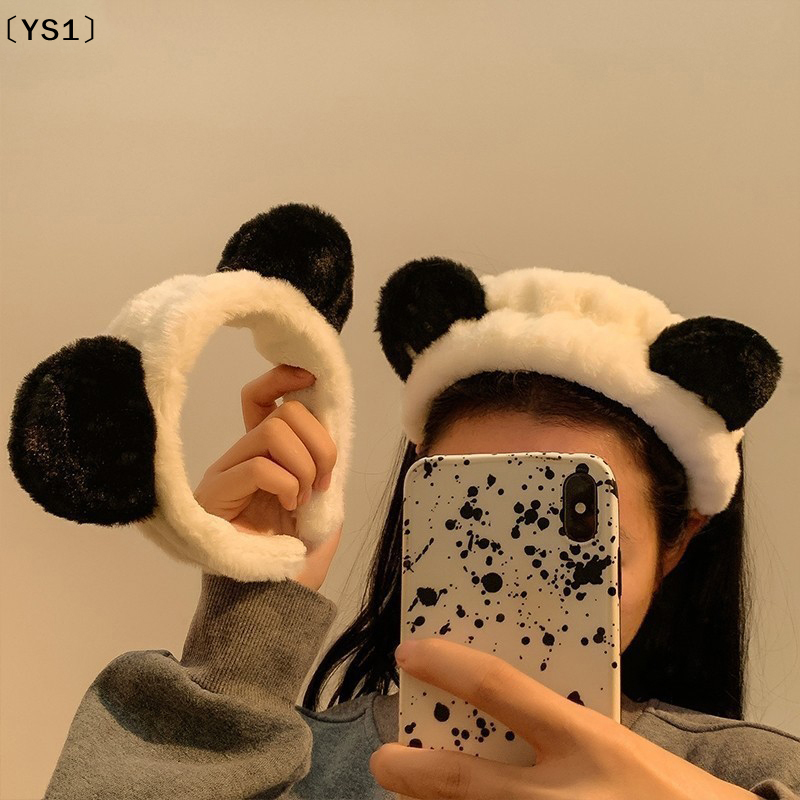 〔YS1〕Plush Headband Panda Ears - Women Accessories Online บทวิจารณ์และราคา
