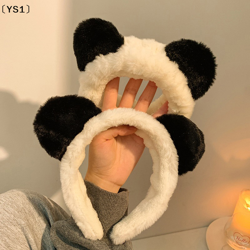 〔YS1〕Plush Headband Panda Ears - Women Accessories Online บทวิจารณ์และราคา