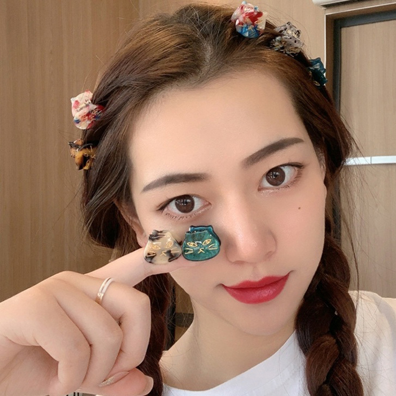New Cute Cat Small Hair Clip f - Hair Claw Clip Set บทวิจารณ์และราคา