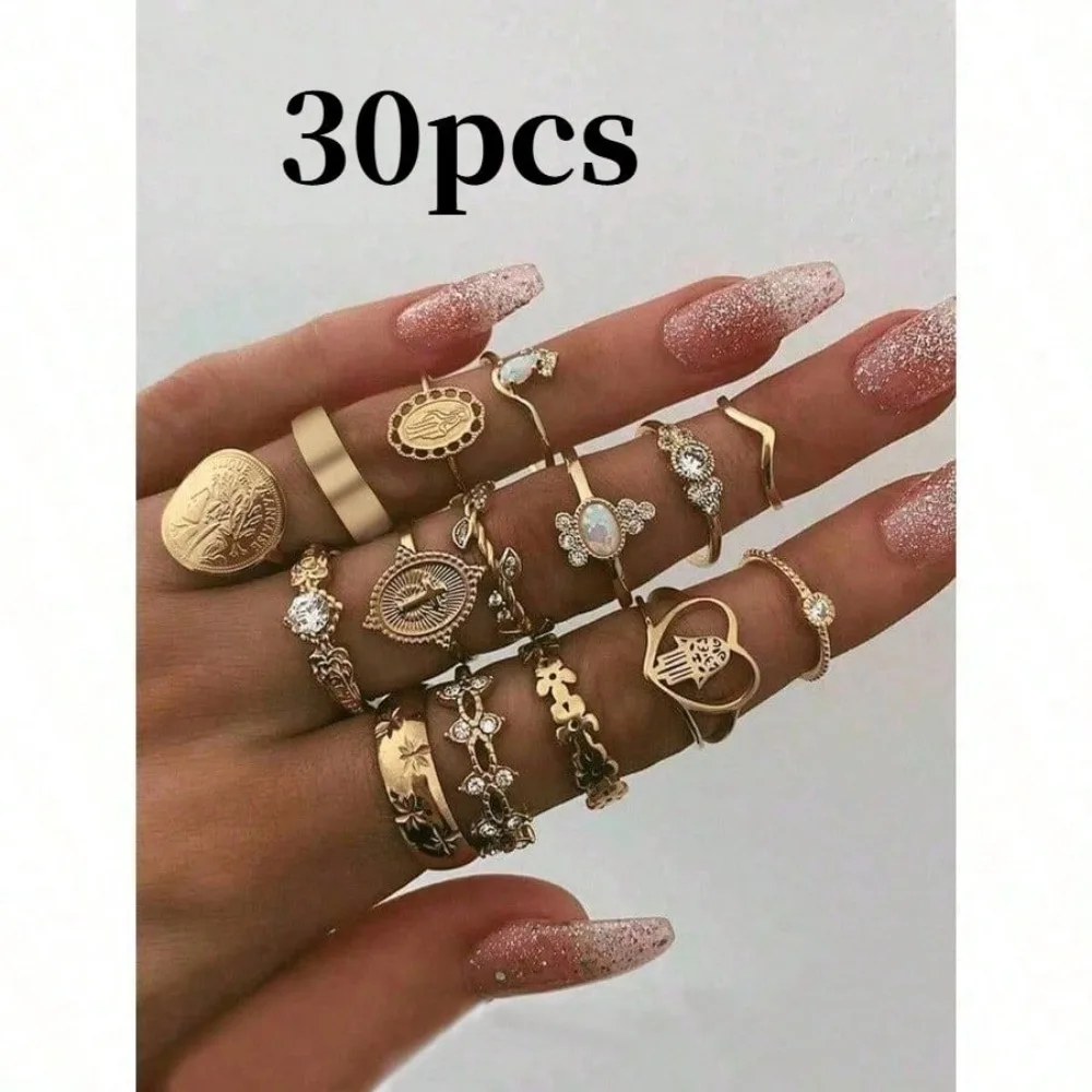 30Pcs Dainty Pattern Hair Ring - Women'S Accessories Designer บทวิจารณ์และราคา