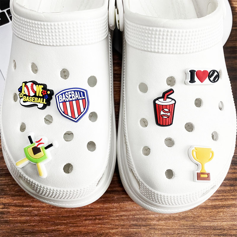 Hot 1Pcs PVC Love Baseball Sho - Women'S Accessories For Crocs บทวิจารณ์และราคา