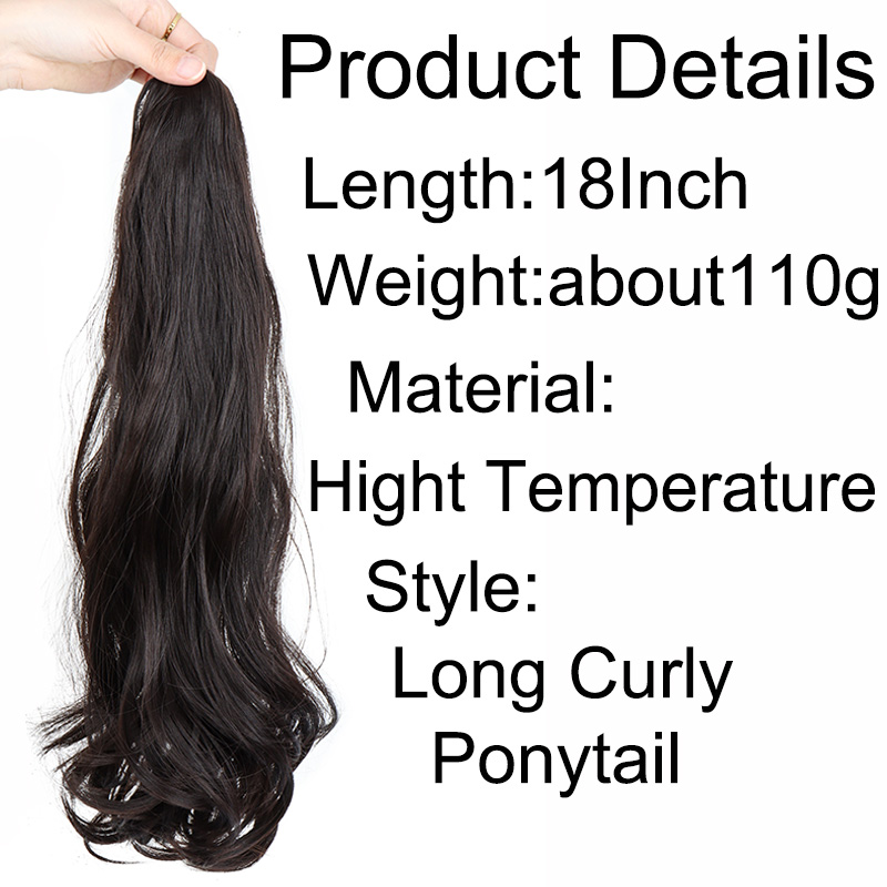 Synthetic Long Curly Ponytail  - Hair Claw Clip Set บทวิจารณ์และราคา