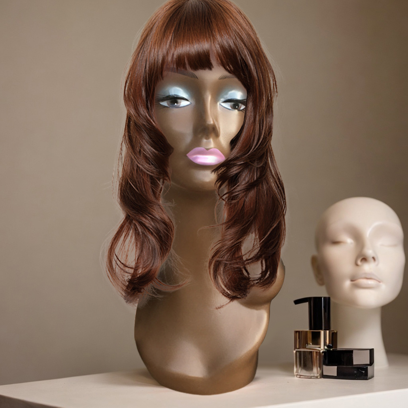 Woman Mannequin Head with Shou - Women Accessories Display บทวิจารณ์และราคา