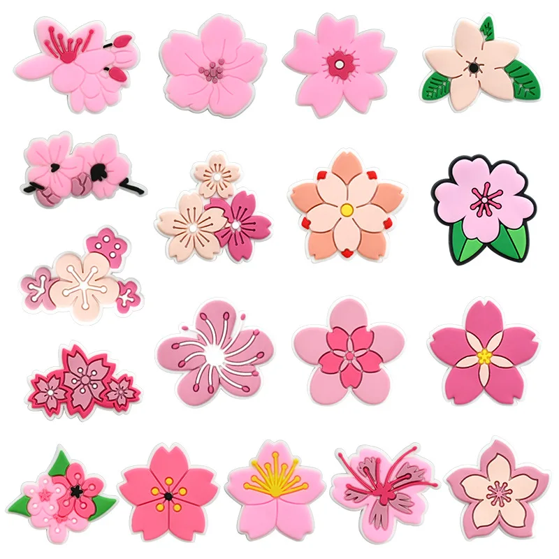 Cute Pink Flower Shoe Charms f - Women'S Accessories For Crocs บทวิจารณ์และราคา