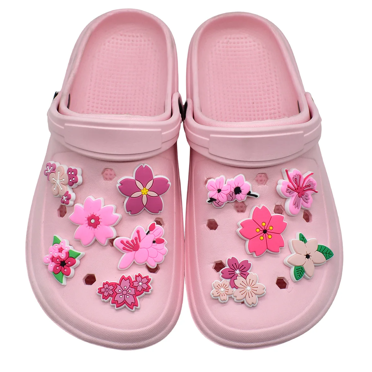 Cute Pink Flower Shoe Charms f - Women'S Accessories For Crocs บทวิจารณ์และราคา