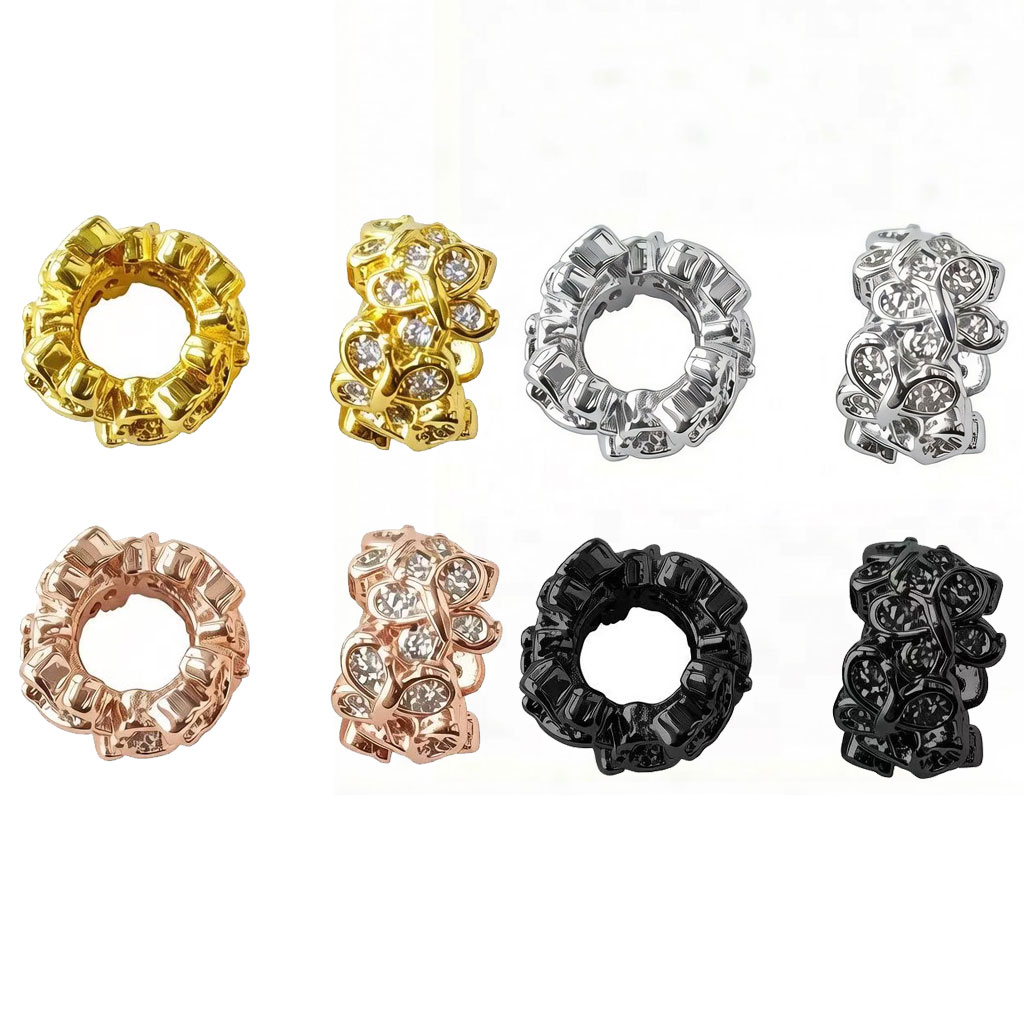 10Pcs Zircon Pave Copper Butte - Women Accessories Bracelet บทวิจารณ์และราคา
